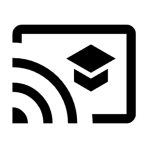 Cast For Education Icon from Outlined Line - Material Symbols Set