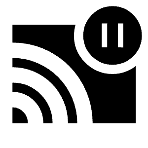 Cast Pause Fill Icon from Sharp Fill - Material Symbols Set