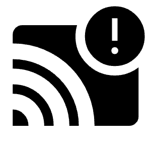 Cast Warning Fill Icon from Outlined Fill - Material Symbols Set