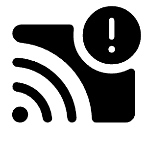 Cast Warning Fill Icon from Rounded Fill - Material Symbols Set