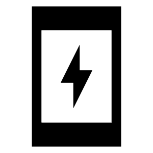 Charging Station Fill Icon from Sharp Fill - Material Symbols Set