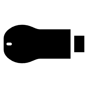 Chromecast Device Fill Icon from Sharp Fill - Material Symbols Set