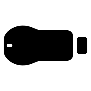 Chromecast Device Fill Icon from Rounded Fill - Material Symbols Set