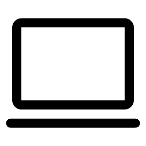 Computer Icon from Rounded Line - Material Symbols Set