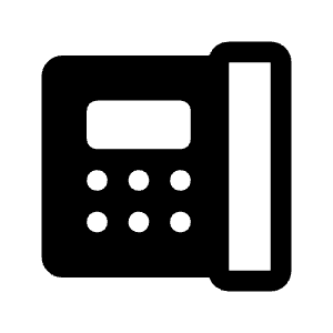 Deskphone Fill Icon from Rounded Fill - Material Symbols Set