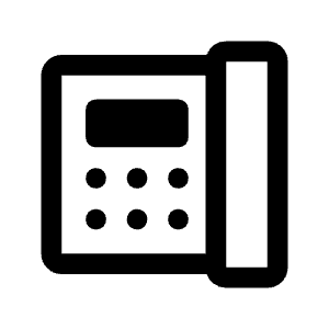 Deskphone Icon from Rounded Line - Material Symbols Set