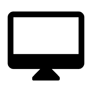 Desktop Mac Icon from Rounded Line - Material Symbols Set