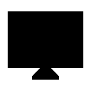 Desktop Mac Fill Icon from Sharp Fill - Material Symbols Set