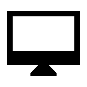 Desktop Mac Icon from Sharp Line - Material Symbols Set