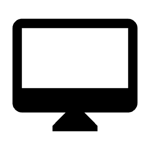 Desktop Mac Icon from Outlined Line - Material Symbols Set