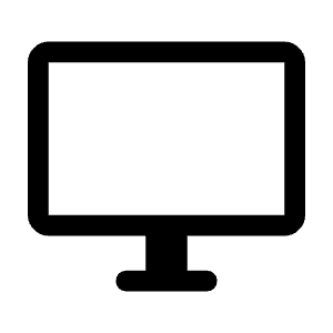 Desktop Windows Icon from Rounded Line - Material Symbols Set