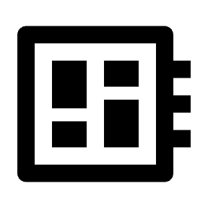 Developer Board Icon from Outlined Line - Streamline Material Free Set