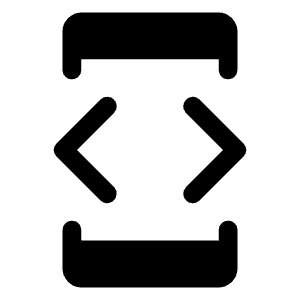 Developer Mode Fill Icon from Rounded Fill - Material Symbols Set