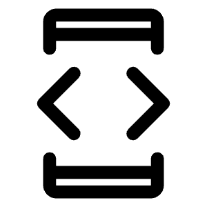 Developer Mode Icon from Rounded Line - Material Symbols Set