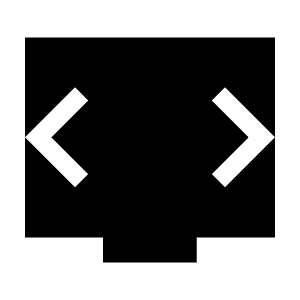 Developer Mode Tv Fill Icon from Sharp Fill - Material Symbols Set