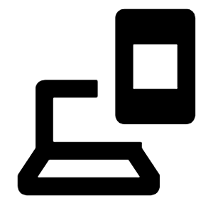 Devices Icon from Outlined Line - Streamline Material Free Set