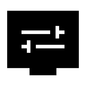Display Settings Fill Icon from Sharp Fill - Material Symbols Set