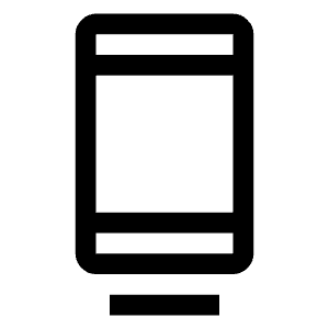 Dock Icon from Outlined Line - Material Symbols Set