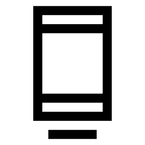 Dock Icon from Sharp Line - Material Symbols Set
