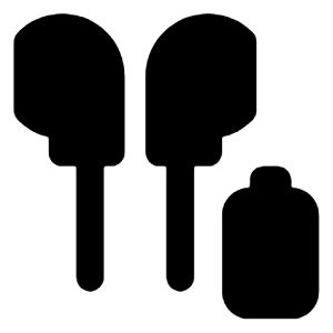 Earbuds Battery Fill Icon from Rounded Fill - Material Pro Free Set