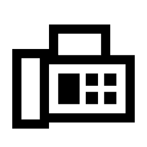 Fax Icon from Sharp Line - Material Symbols Set