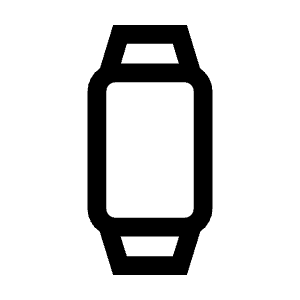 Fitness Tracker Icon from Sharp Line - Material Symbols Set