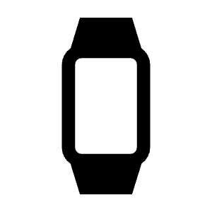Fitness Tracker Fill Icon from Sharp Fill - Material Symbols Set