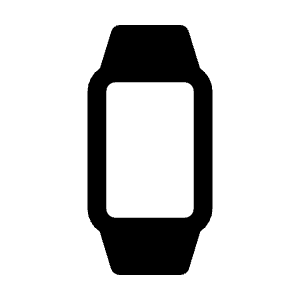 Fitness Tracker Fill Icon from Rounded Fill - Material Symbols Set