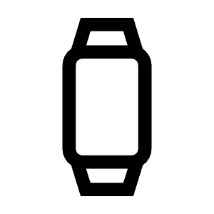Fitness Tracker Icon from Outlined Line - Material Symbols Set