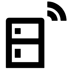 Fridge Wireless Icon from Outlined Line - Streamline Material Free Set