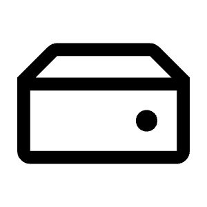 Hard Drive Icon from Rounded Line - Material Symbols Set