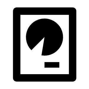 Harddisk Icon from Outlined Line - Streamline Material Free Set