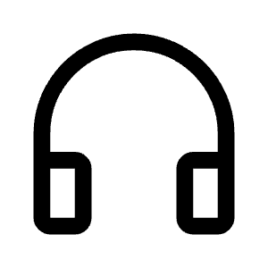 Headphones Icon from Rounded Line - Material Symbols Set