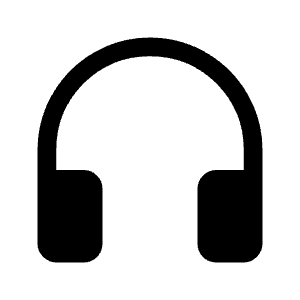 Headphones Fill Icon from Rounded Fill - Material Symbols Set