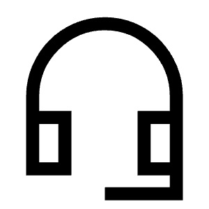 Headset Mic Icon from Sharp Line - Material Symbols Set
