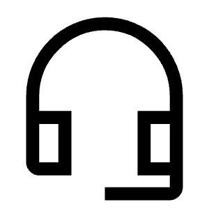 Headset Mic Icon from Outlined Line - Material Symbols Set