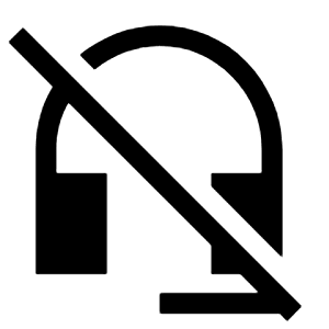 Headset Off Fill Icon from Sharp Fill - Material Symbols Set