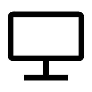 Jamboard Kiosk Icon from Outlined Line - Material Symbols Set