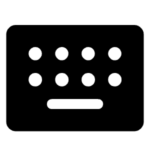 Keyboard Alt Fill Icon from Rounded Fill - Material Symbols Set