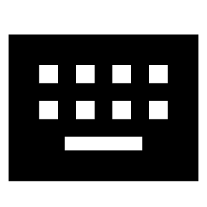 Keyboard Alt Fill Icon from Sharp Fill - Material Symbols Set