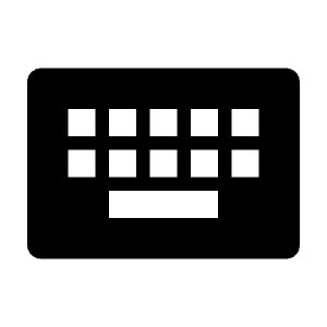 Keyboard Fill Icon from Outlined Fill - Streamline Material Free Set