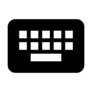 Keyboard Fill Icon from Rounded Fill - Material Pro Free Set