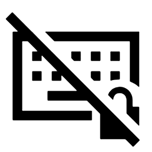 Keyboard Lock Off Icon from Sharp Line - Material Symbols Set