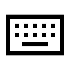 Keyboard Icon from Sharp Line - Material Symbols Set