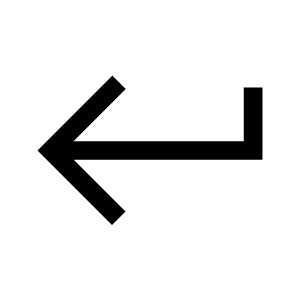 Keyboard Return Fill Icon from Outlined Fill - Material Symbols Set