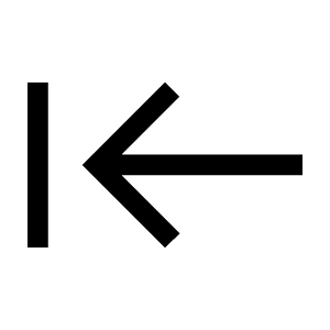 Keyboard Tab Rtl Icon from Sharp Line - Material Symbols Set