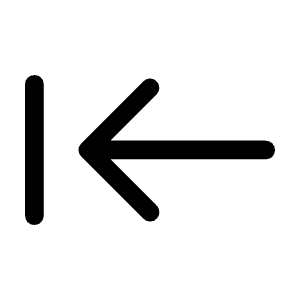 Keyboard Tab Rtl Icon from Rounded Line - Material Symbols Set