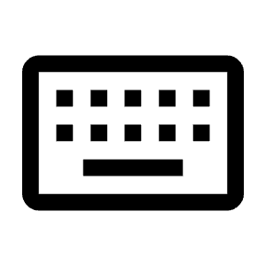 Keyboard Icon from Outlined Line - Material Symbols Set