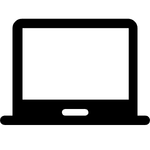 Laptop Chromebook Icon from Rounded Line - Material Symbols Set