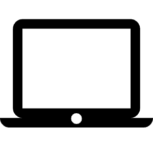 Laptop Mac Icon from Rounded Line - Material Symbols Set